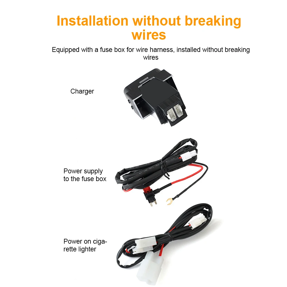 USB Car Quick Charger Type-C PD +Type A Socket For Mitsubishi Outlander Lancer EX Pajero Sport ASX V73 V93 V97 Phone Charging