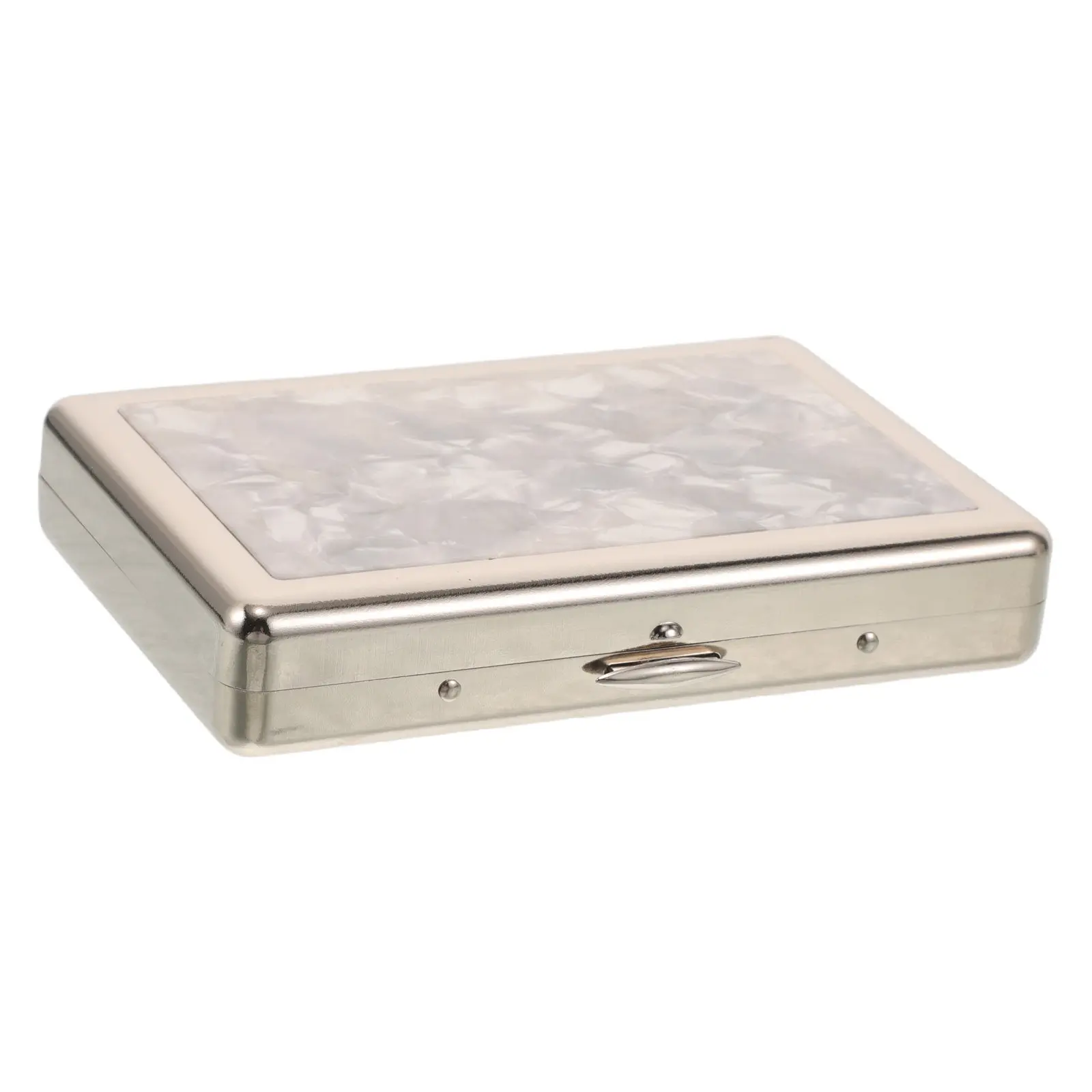 Three-purpose Metal Cigarette Box Cash Storage Case Pocket Card Wallet Spring Clip
