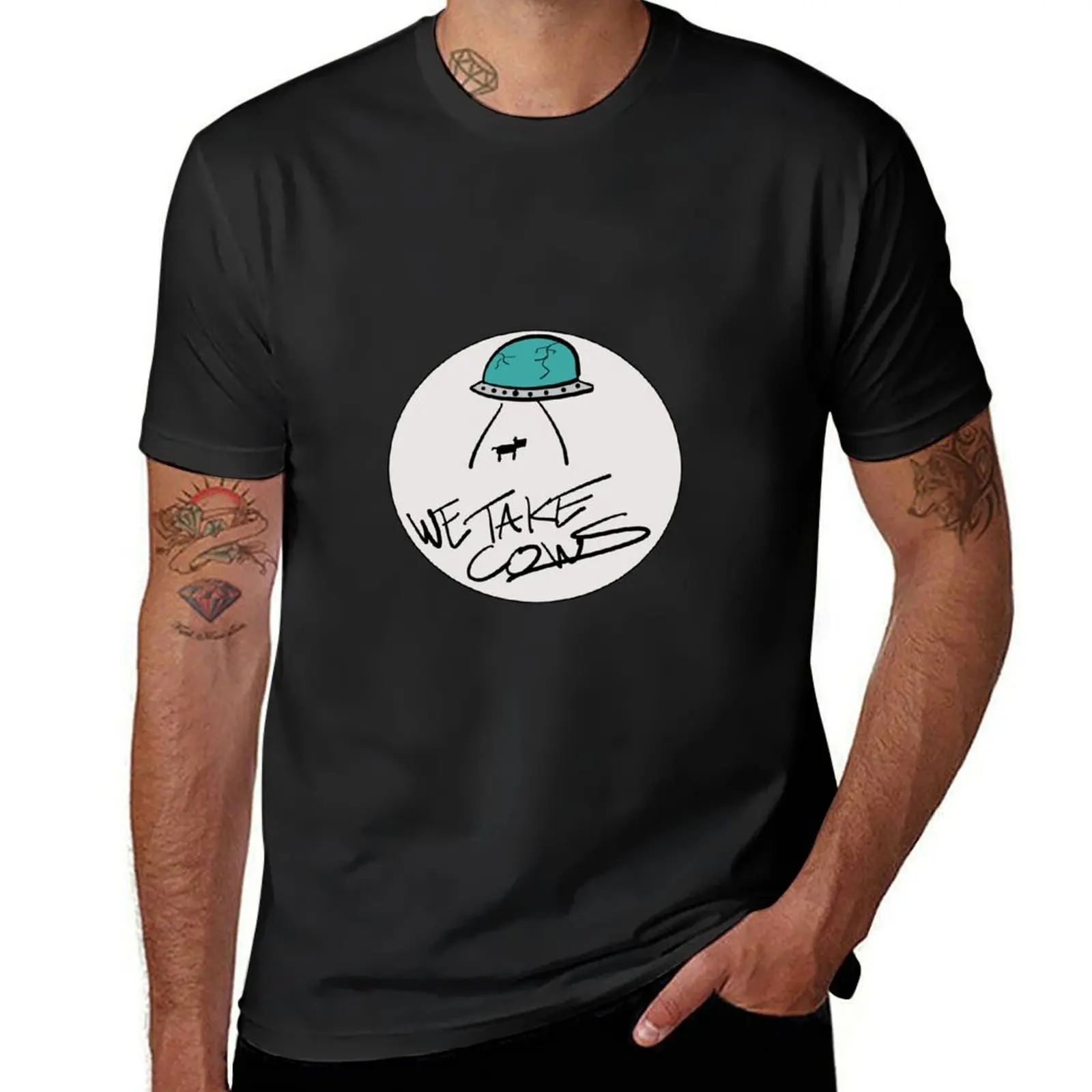 

WE TAKE COWS T-Shirt korean fashion sports fans gifts for boyfriend Funny t-shirt mens t shirts casual stylish
