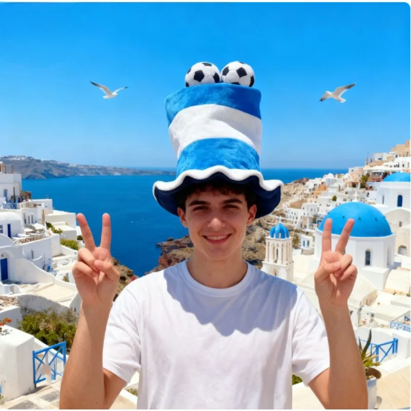 

Soccer Carnival Hat Party Dance Performance Costume Football Fan Celebration Sports accessory Cheering Prop