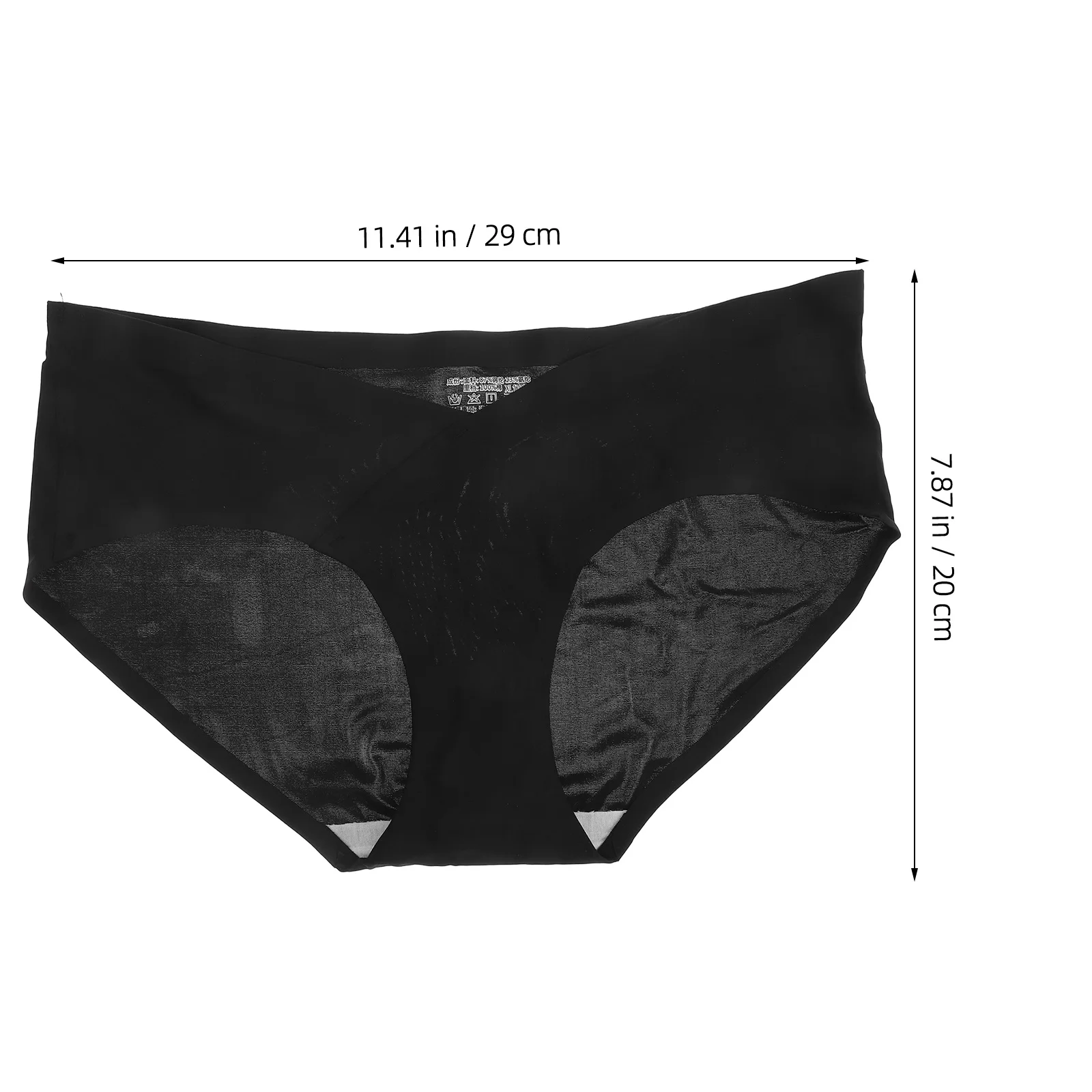 Mutandine da allattamento per biancheria intima premaman a vita bassa in seta di ghiaccio senza cuciture per donne incinte taglia XL nero elastico morbido e traspirante