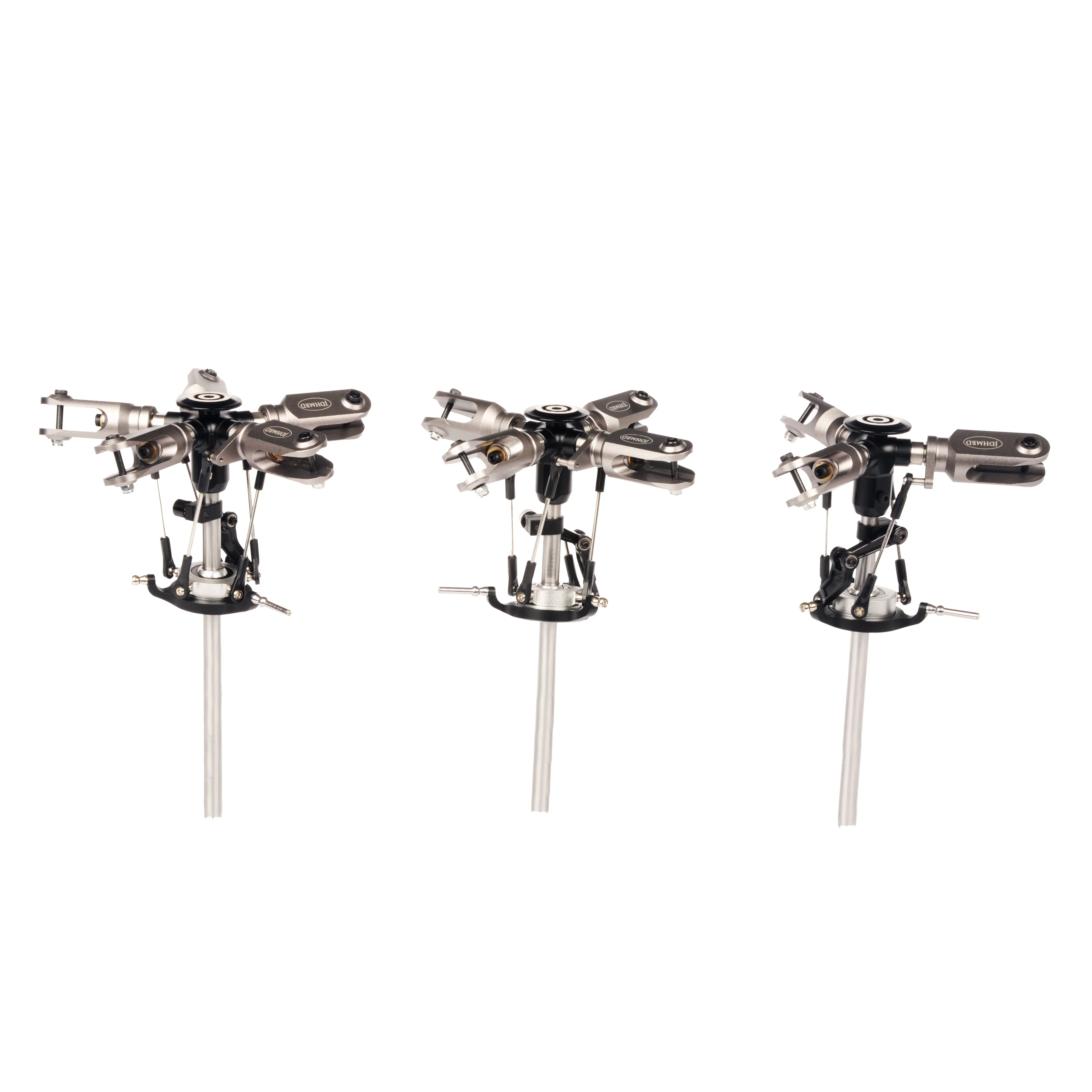 JDHMBD 500 Class Helicopter Three Four Five Blade Main Rotor Head Replacement Parts Swashplate Shaft Linkage Rod Limit Arm