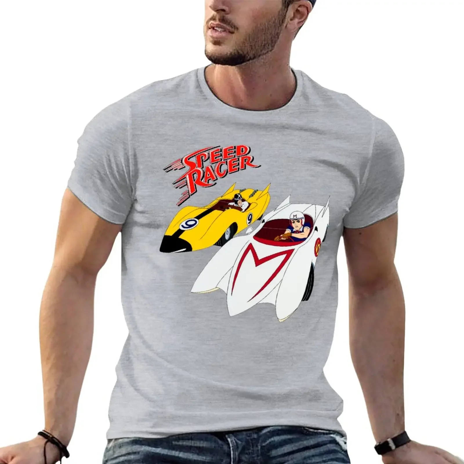 New SPEED RACER - RACER T-Shirt plus size tops fashion tees plain white men funny vintage graphic Men designer clothes Outfits