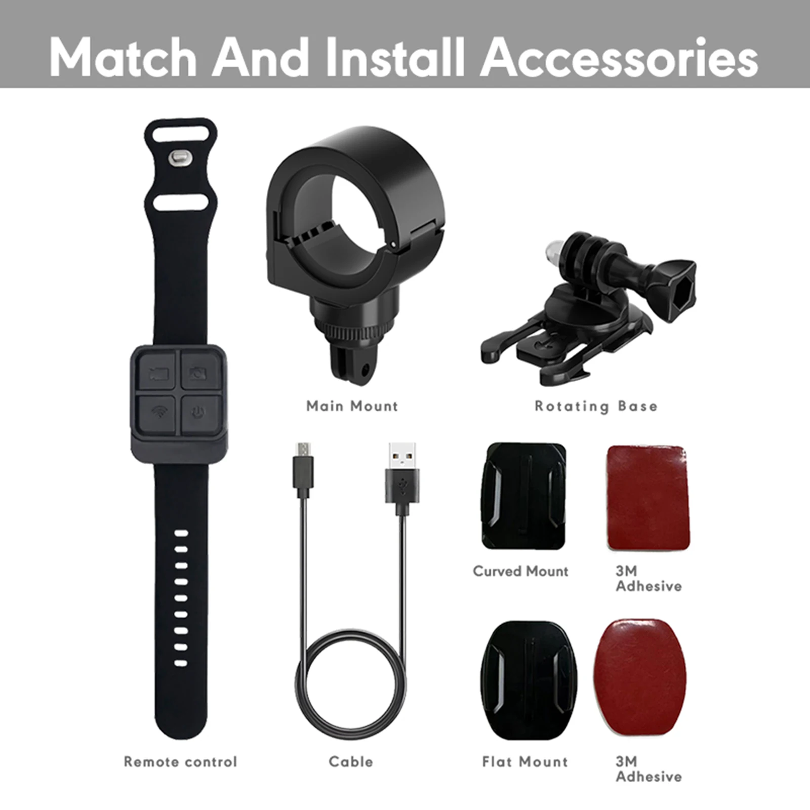 Helmet Camera Motorcycle Driving Recorder 4K Sports Action Camera Waterproof WiFi Helmet Camera Outdoor Riding Dash Camera