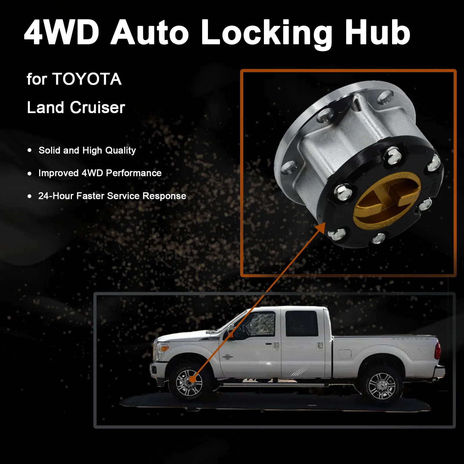 Free Wheel Locking Hub Manual Lock for Land Cruiser FJ40 FJ45 FJ60 FJ62 BJ40 BJ42 BJ60 43530-69045