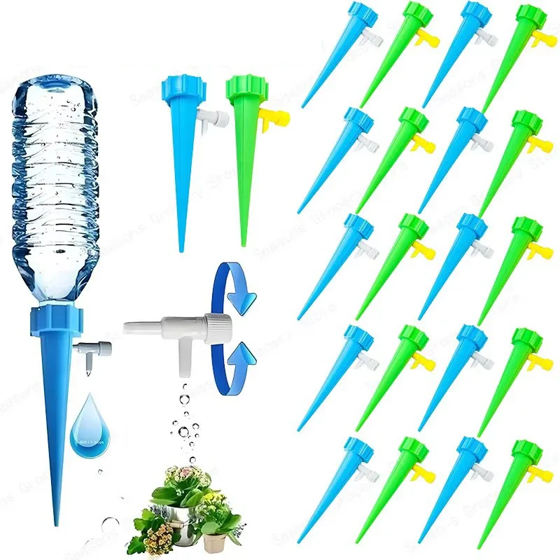 24/48Pcs Automatic Drip Irrigation System Self Watering Spike for Plants Greenhouse Garden Adjustable Auto Water Dripper Device