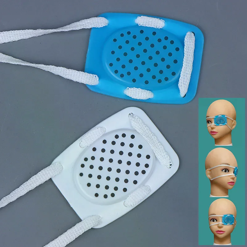 Square Porous PC Plastic Eye Care Eye Shield With Wear Rope Needed After Ophthalmic Surgery Collision Avoidance Eye Protection