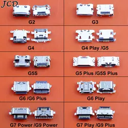 JCD 10PCS For Motorola Moto G2 G3 G4 G5 G5S G6 G7 G8 G9 Plus Play Power Lite USB Charging Connector Port Jack Plug Dock