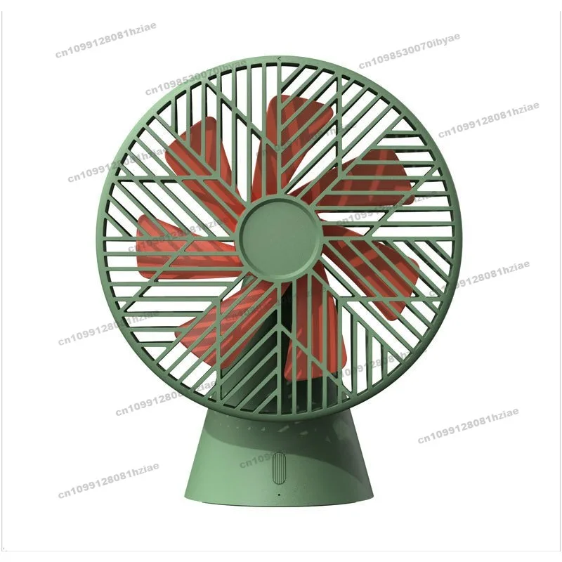 FOR 7 Leaf Charging Fan Dormitory Office Desktop Rechargeable Desktop Bedside Home Fan