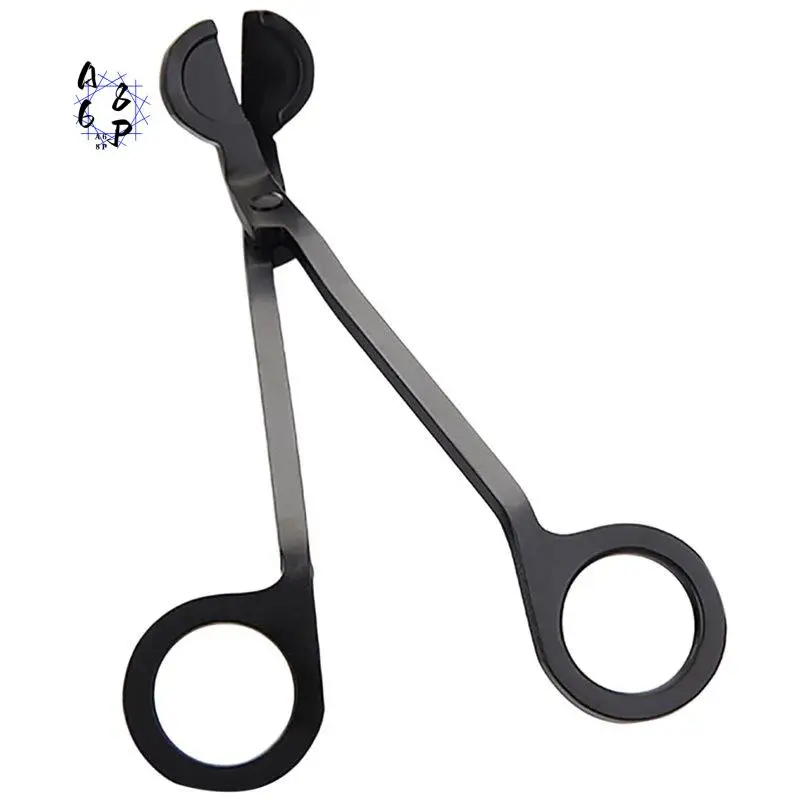 A68P-1Pc-Candle Wick Trimmer Black Controllable Candle Tools Electroplating Technology Cutter Candle Wick Scissors Trimmer