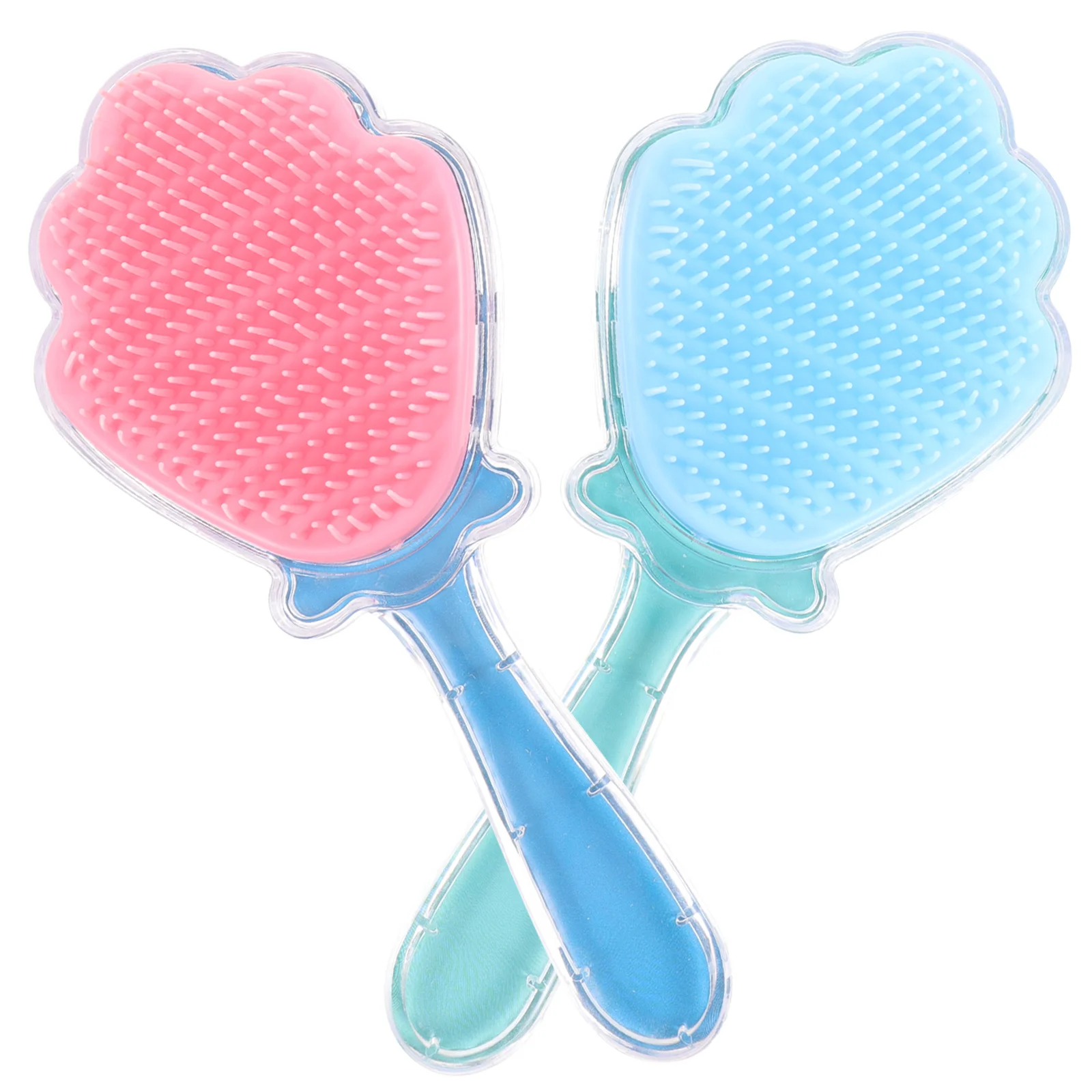 

2Pcs Hair Brushes Paddle Detangler Massage Combs Portable Lightweight Scalp Caring Hair Styling Brush for Women Men