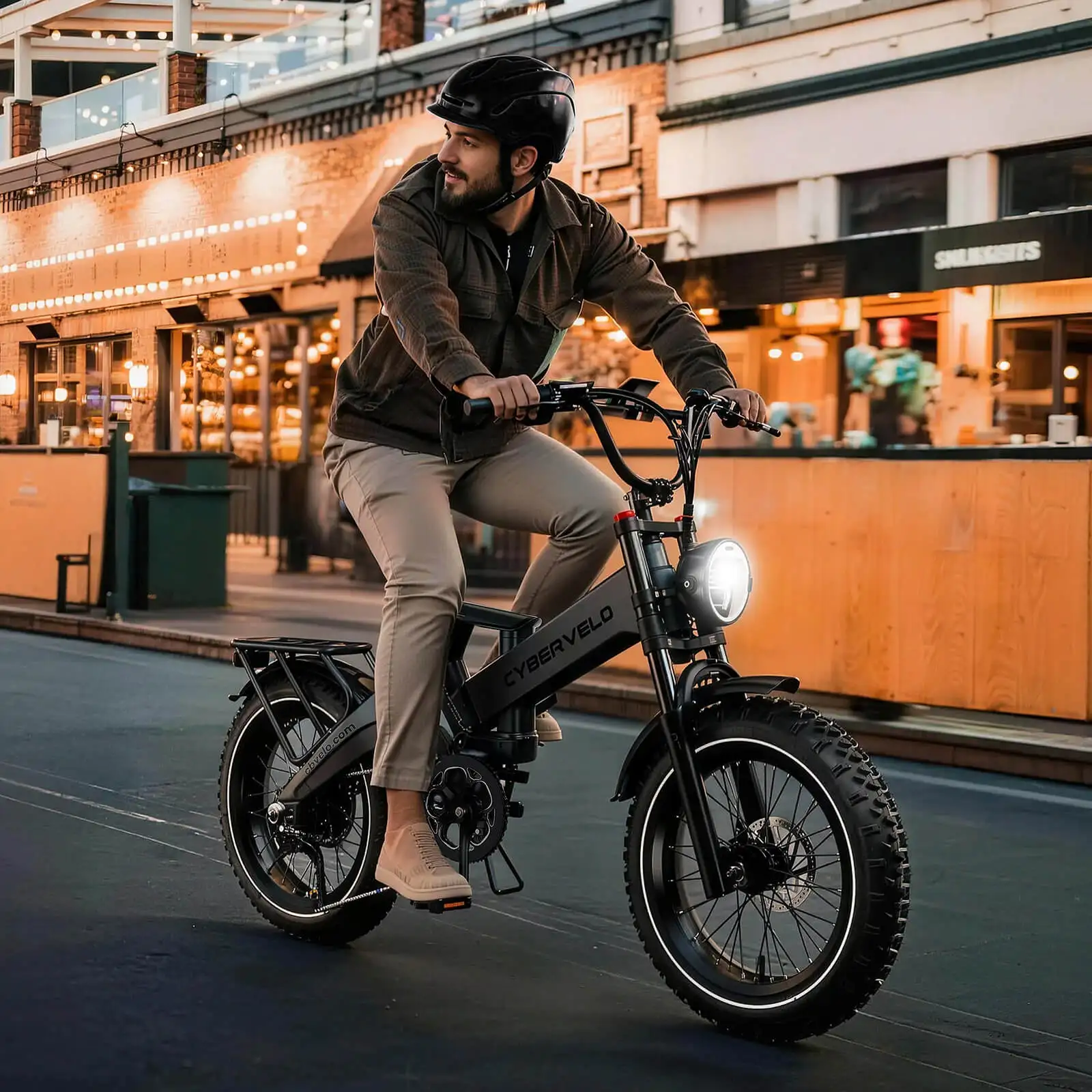 

Электровелосипед Cybervelo EK6 с толстыми шинами 20 дюймов, пиковой мощностью 2000 Вт, складной, класса люкс, со встроенной съемной батареей 25 Ач и 8-скоростной трансмиссией