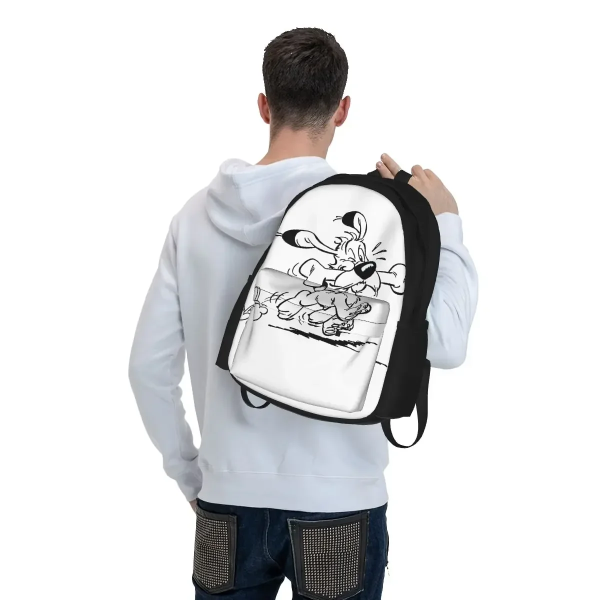 Asterix And Obelix Dogmatix Ideafix Obelix Dog Backpacks Bookbag Children School Bags Rucksack Laptop Rucksack Shoulder Bag