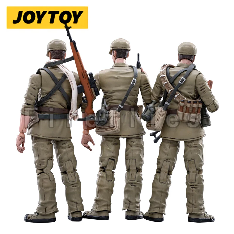 1/18 JOYTOY figurka (3 sztuk/zestaw) chińska armia ochotnicza wiosna jednolity model kolekcjonerski zabawka darmowa wysyłka