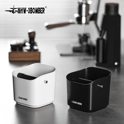 MHW-3BOMBER 1.2L Square Coffee Knock Box Anti-slip Pads Knock Box With Removable Knock Bar professional Home Barista Accessories