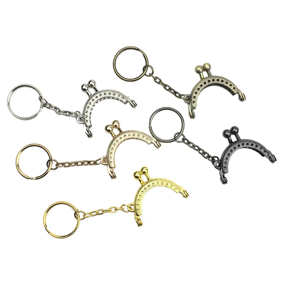 4Cm Replacement Clutch Bag Frame for DIY Wallet Handbag Repair Premium Metal Retro Beaded Purse Frame Handle Clasp Lock