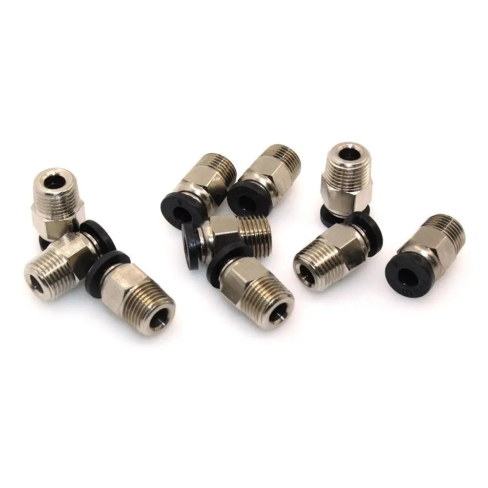 10 sztuk złącze pneumatyczne złączka rurka PTFE Push do wytłaczarki E3D-V6 Bowden Ender-3 Ender-3 V2 CR10 Vyper Mega Chrion drukarka 3D