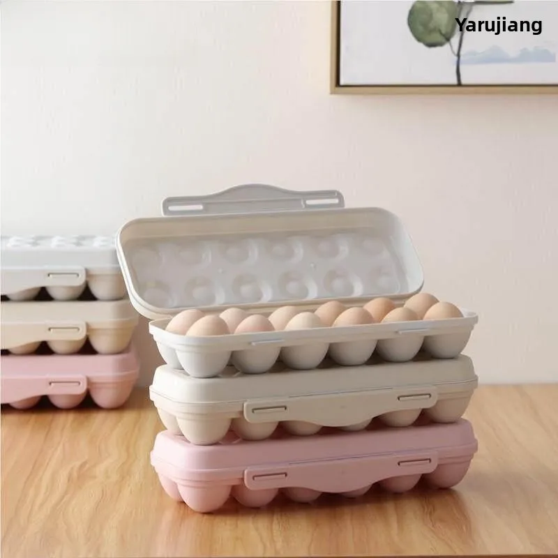 

Portable Outdoor Egg Storage Box Shockproof Protection Plastic Egg Carrier Durable Food Organizer by YaRuiJiang Model 47211