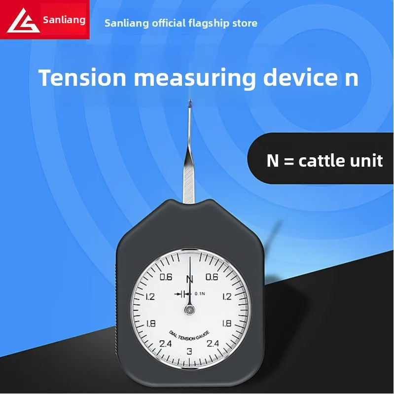 Tensiometer double pointer hold peak N pull press Key triggering force dynamometer mechanical switch Buffer pressure vertical
