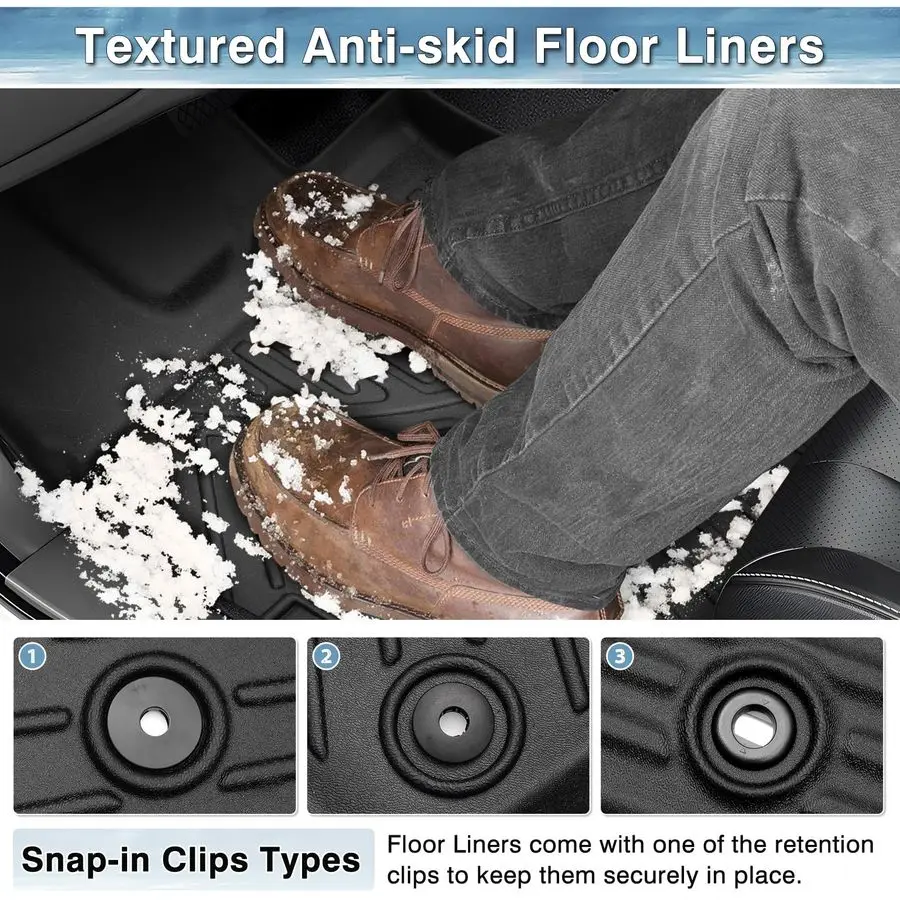 ل 2024 2025 2026 تشيفي تراكس أمبير بويك إنفيستا الحصير ، جميع الأحوال الجوية مخصص صالح المضادة للانزلاق 2 صف لشروليه تراكس LS 1RS LT 2 #4