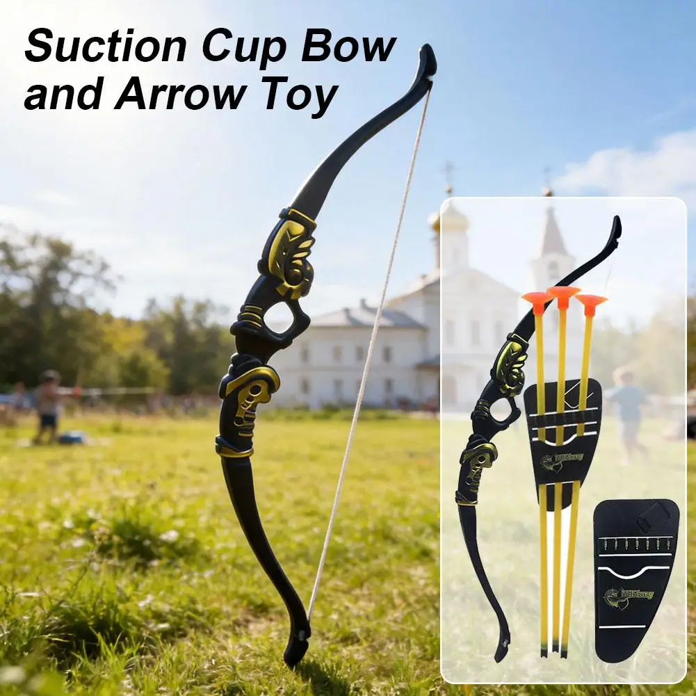 1/2/3/4/5/10Sets Children's Suction Cup Archery Set - Home Shooting Game Non-Reflex Bow And Arrow Set For Kids Stress Relief