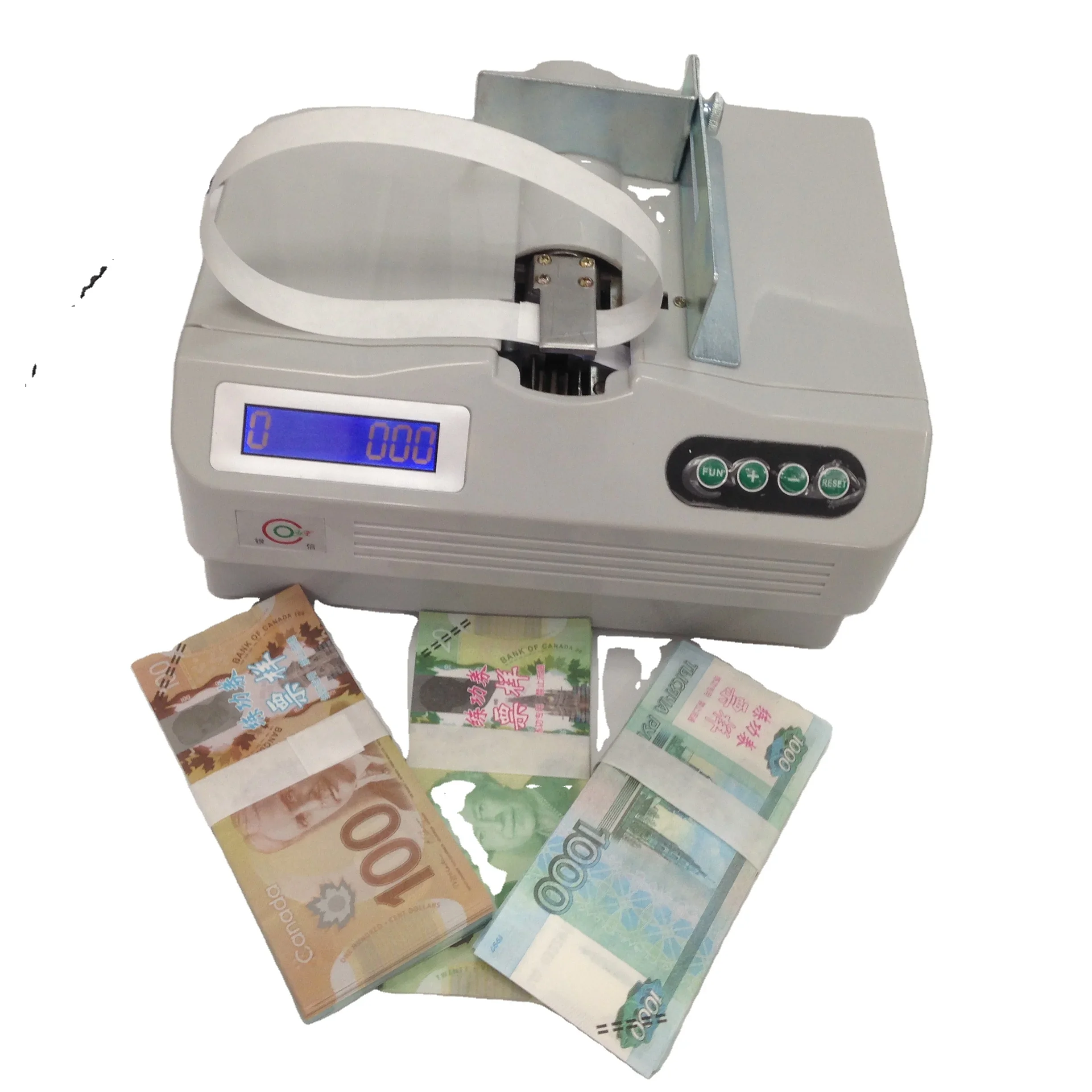 Small paper strapping band machine heat sealing machine for banding banknotes/money/currency