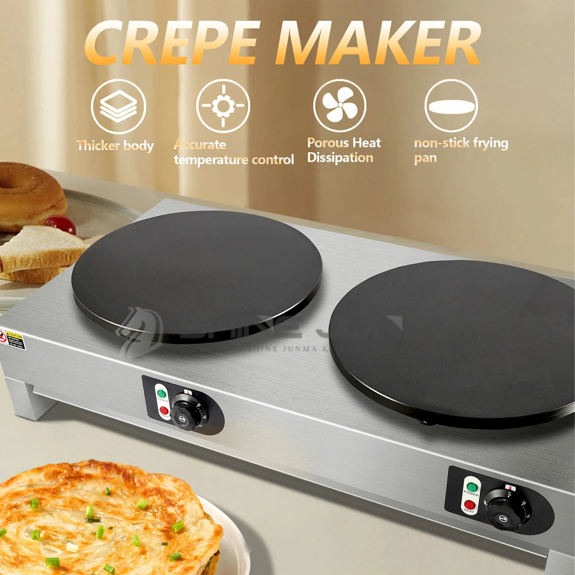 Commercial Professionnel Pancake Automatic Crepe Machine Maker Making Electric Crepe Maker Crepe Maker Machine