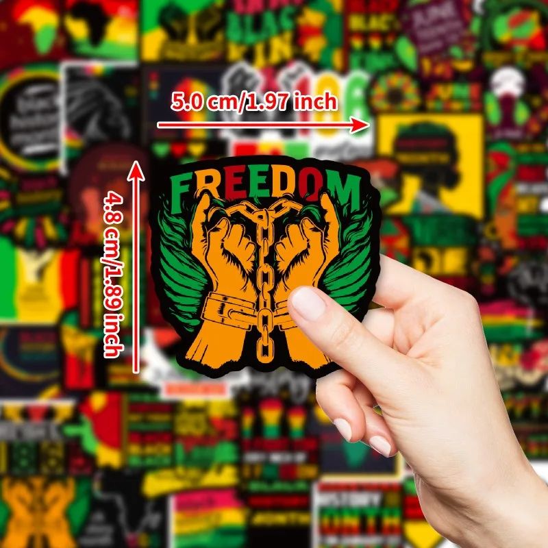 50 قطعة من ملصقات الديكور على شكل شخصية كرتونية لعيد الاستقلال في يوم يونيوينث