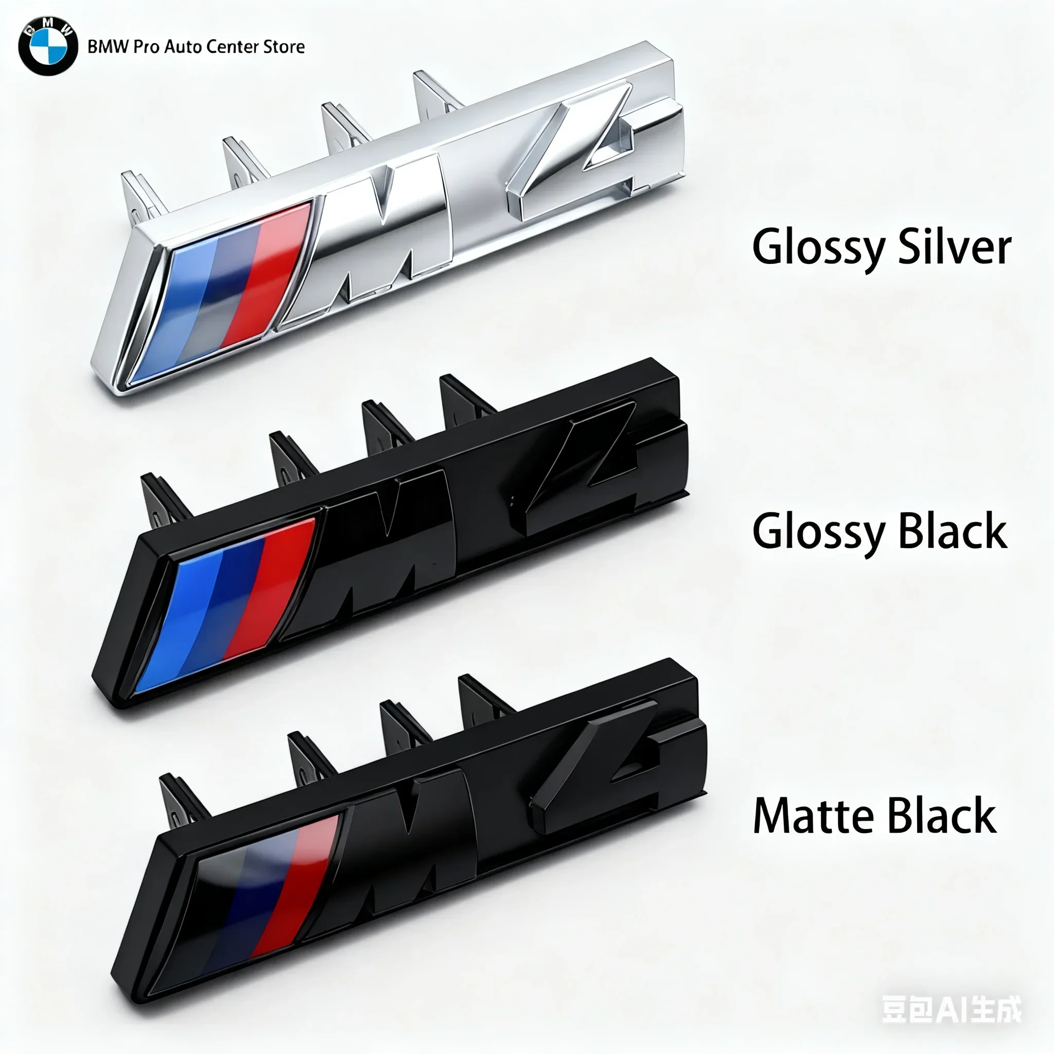 

3D ABS Car Front Grille Badge Emblem Buckle For BMW M F80 E30 F10 E71 X3E83 G05 E90 F12 E28 G30 F06 E39 E64 X5G05 G32 E12 F82