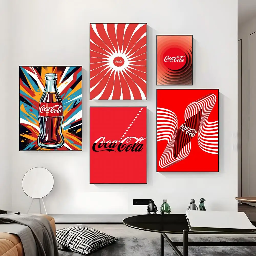C-Coca Cola Vintage Poster Paper Print Home Living Room Bedroom Entrance Bar Cafe Art Painting Decoration