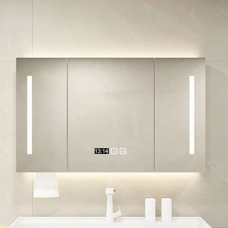 Estante De almacenamiento, espejo De baño inteligente para interiores, iluminación De espejo De baño moderno para Hotel, Muebles De balcón, Muebles De Baño Lsysj