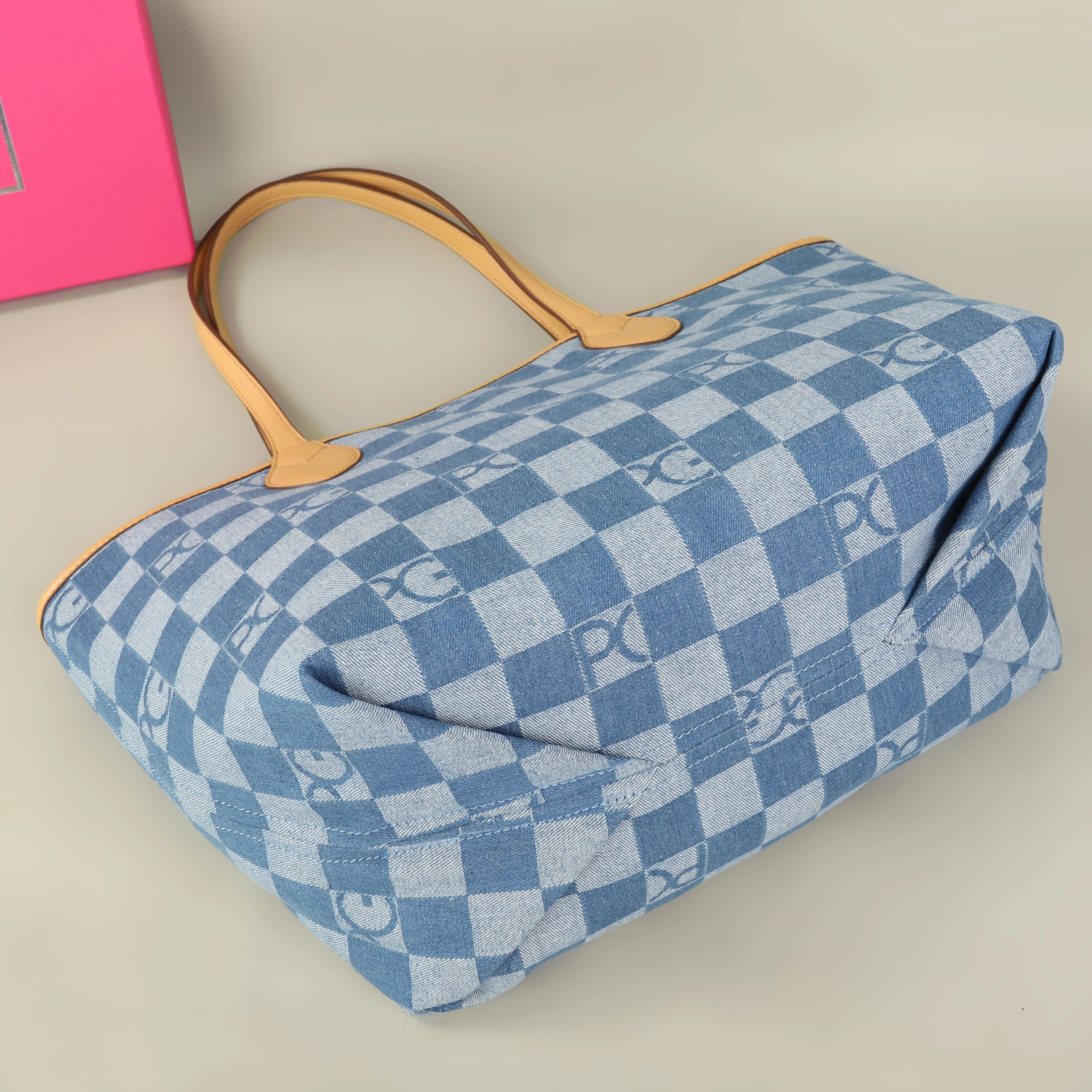 PG Damen-Tragetasche, Schlichte Doppelseitige Mutter-Kind-Tasche mit Großer Kapazität, Lässige Handtasche, Einkaufstasche – Detail 17