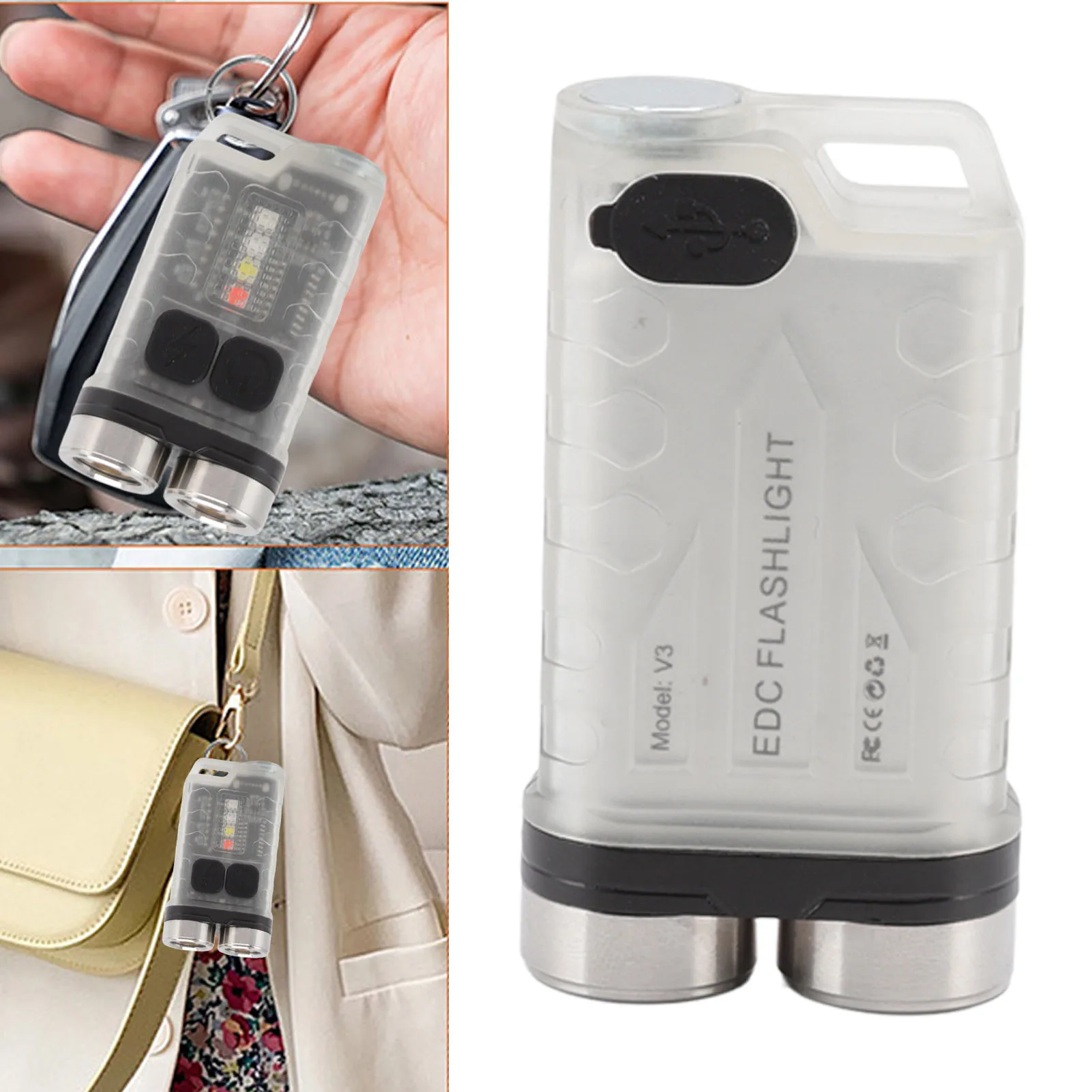 lanterna-mini-v3-com-chaveiro-recarregavel-via-usb-lanterna-pequena-para-uso-externo-A-prova-d'Agua-ideal-para-camping-trilhas-e-manutencao-luz-portatil-magnetica
