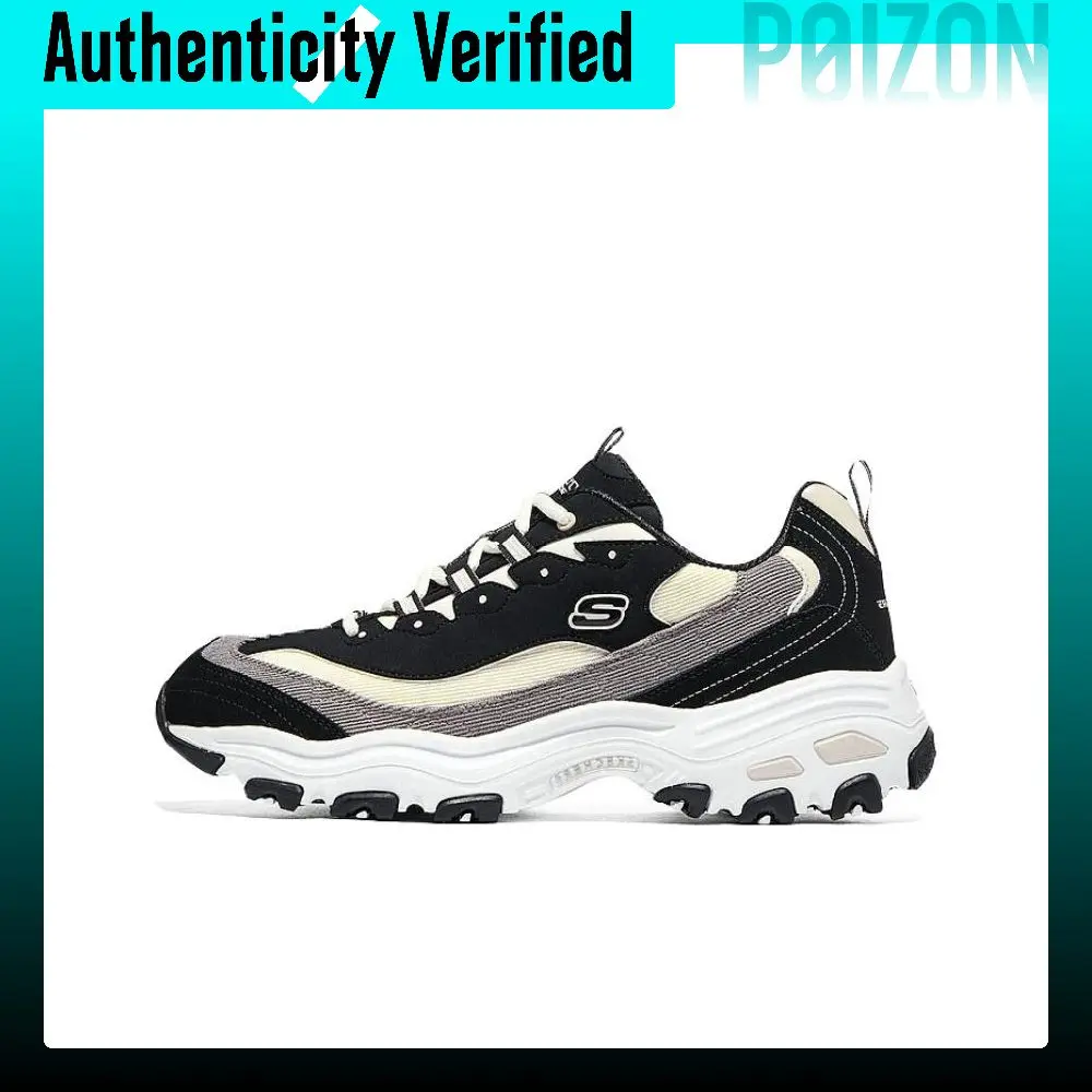 Skechers D'Lites 1.0 Low top Chunky Sneakers Men's Vintage Color Block 237153-BKNT