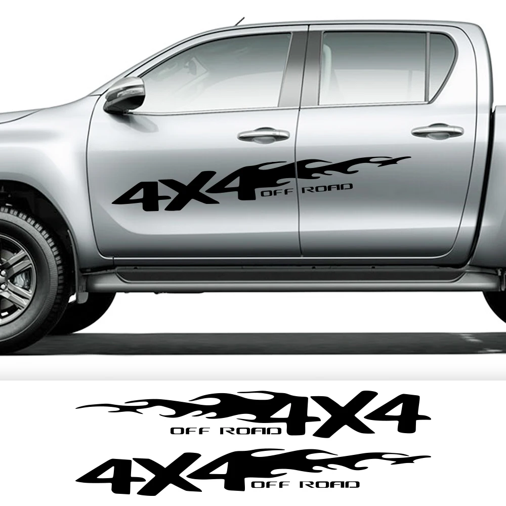 Car 4X4 Off Road Sticker Pickup Graphics Decor Decal For Ford Ranger F150 Nissan Navara Mitsubishi L200 Triton Dodge RAM 1500