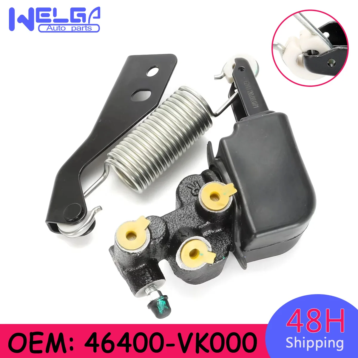 46400-VK000 New For Nissan Frontier 2.4L 3.3L Navara (D22) 2.5 TD Brake Load Sensing Valve 46400-VK90A 46400-3S210 Replacement