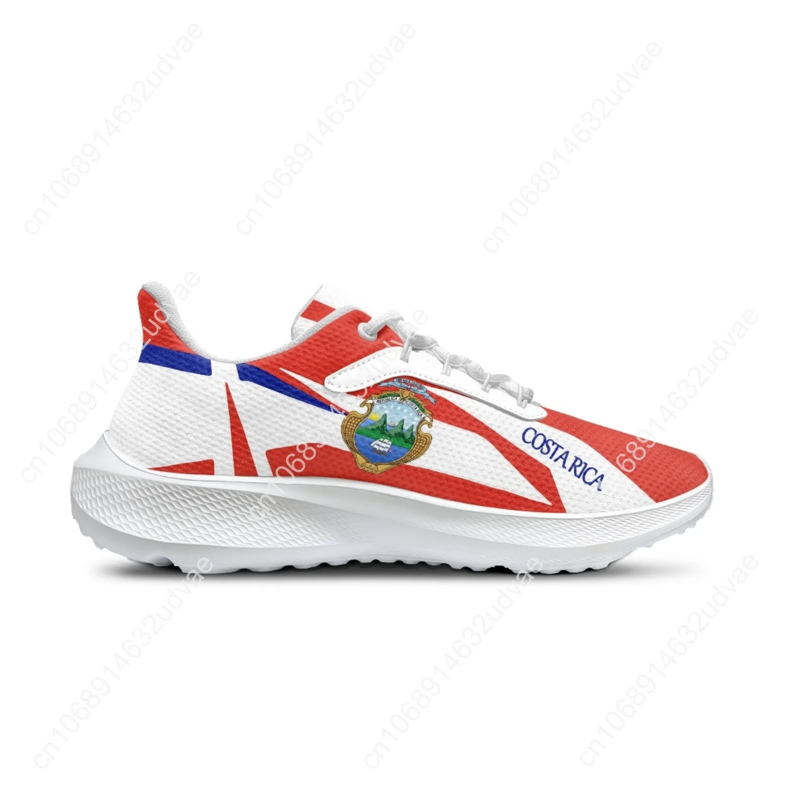 Zapatillas de deporte con bandera de Costa Rica para mujer, Zapatos ligeros con cordones, Unisex