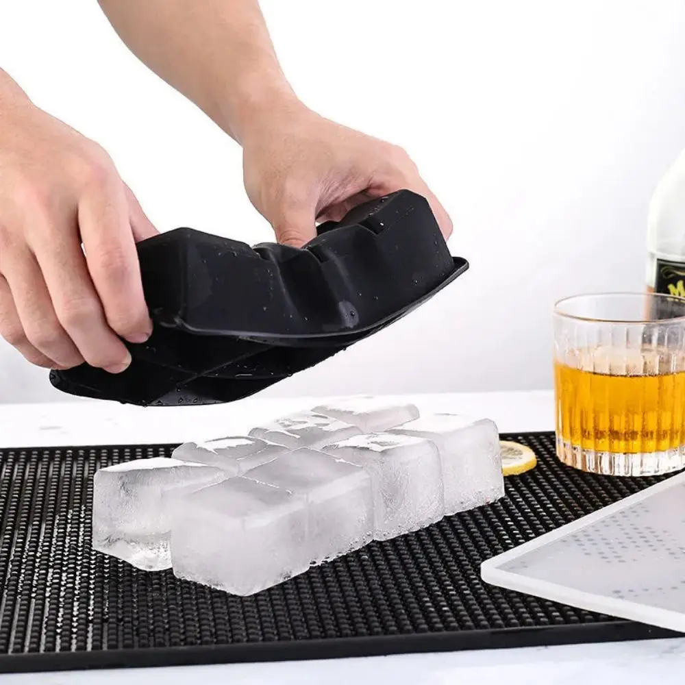 4/6/8Grid Large Ice Cube Trays Silicone Ice Maker Molds with Lid Reusable Whiskey Ball Ice Mold For Bar Party Home Kitchen Tools
