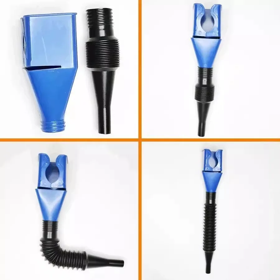 Car Refueling Funnel Gasoline Foldable Engine Oil Funnel Tool Plastic Funnel Car Motorcycle Refueling Tool Auto Accessories