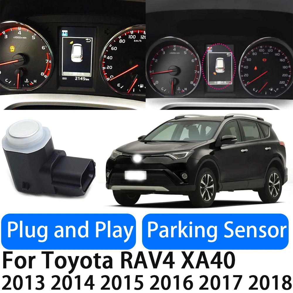 for Toyota RAV4 XA40 2013-2018 Reverse Radar Precision Detection & Easy Install OEM Fit Parking Sensor System