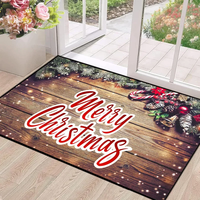 Christmas doormat indoor bedroom welcome mat for seasonal holiday decoration floor mat 61X90cm