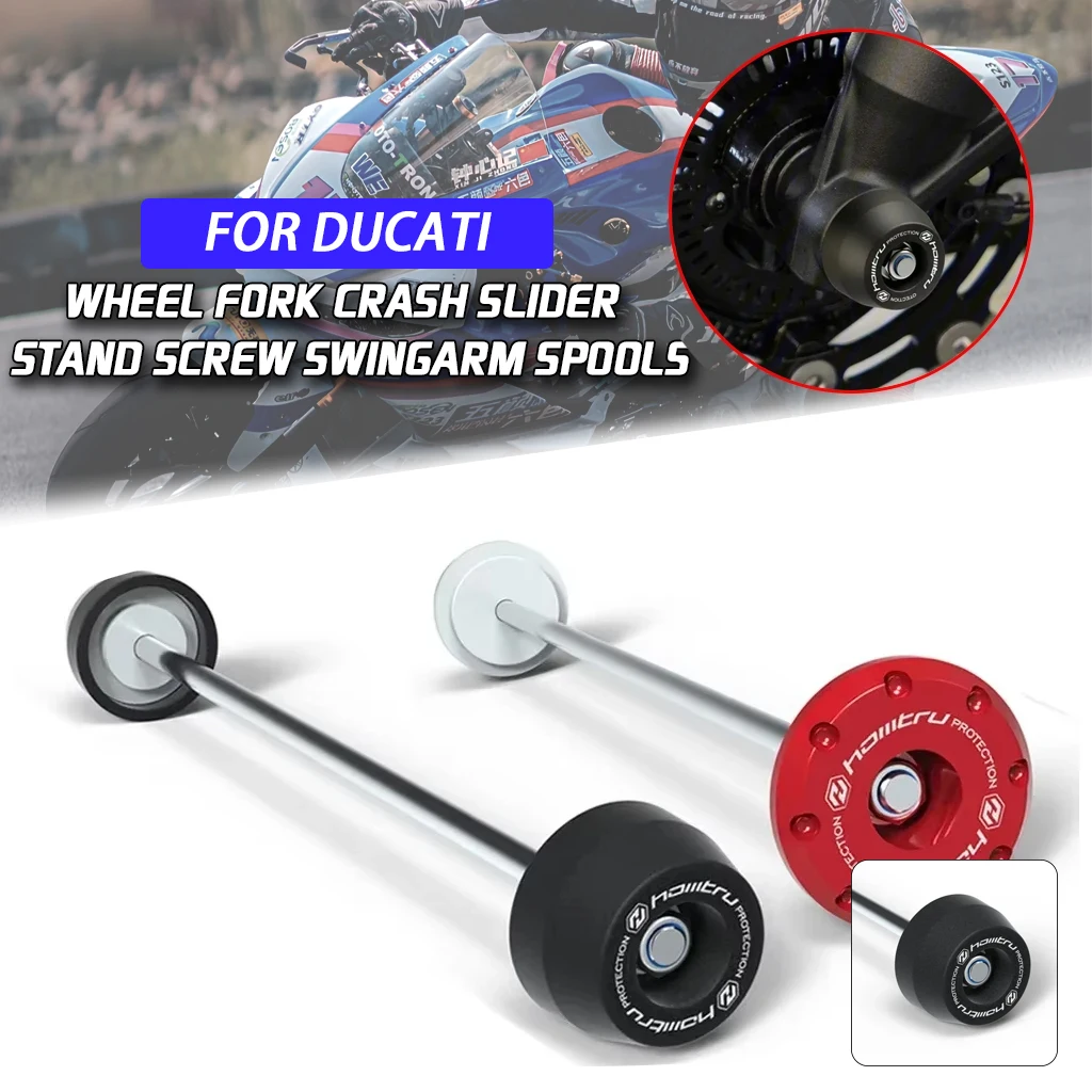 

For DUCATI SuperSport 950 S 2021-2023 Wheel Vertical Rocker Axis Main Front and Rear Protection Axis Collision Sliding Block