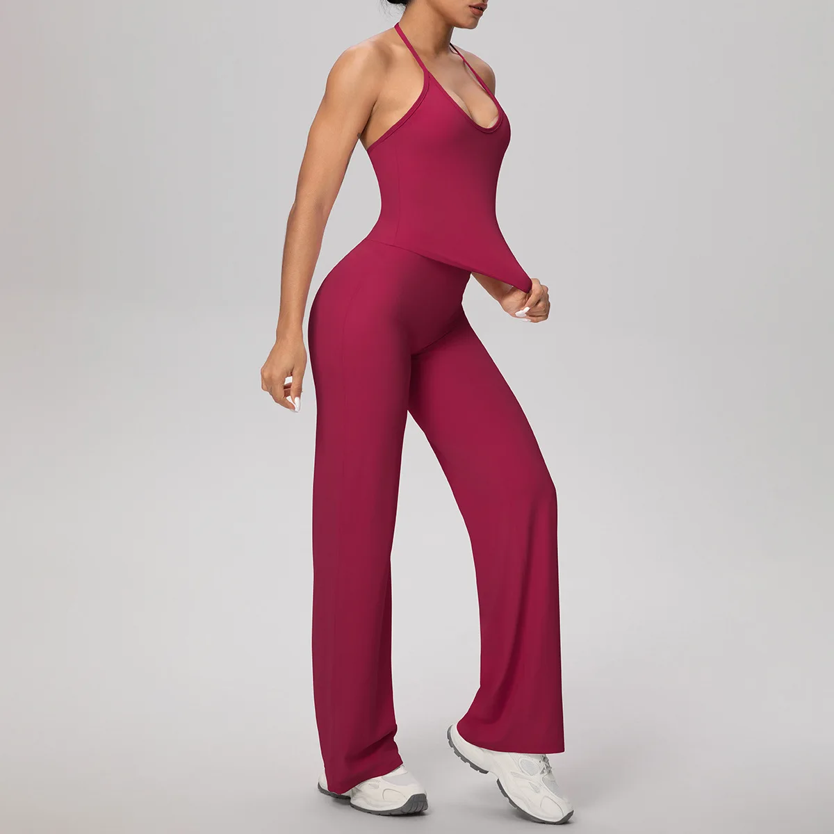 جديد سلس اليوغا مجموعة الرياضة اللياقة البدنية نحى حزام ضيق الرسن عالية الخصر اليوغا 2 قطعة مجموعة المرأة تشغيل تجريب الملابس الصالة الرياضية مجموعة #2