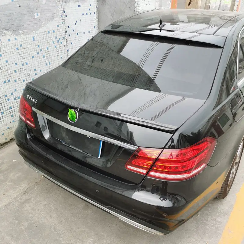 Roof Spoiler For Mercedes-Benz E-Class W212 4Door Sedan Carbon Fiber Top Wing Spoiler 2009-2016 view 5