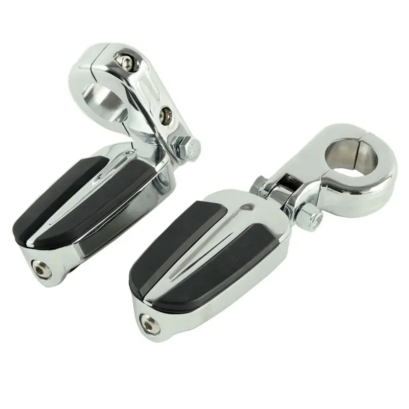 

Motorcycle 1-1/4" Highway Foot Pegs Rest For Harley Touring Road Glide Softail Sportster XL1200 883 Dyna 1.25" Engine Guard