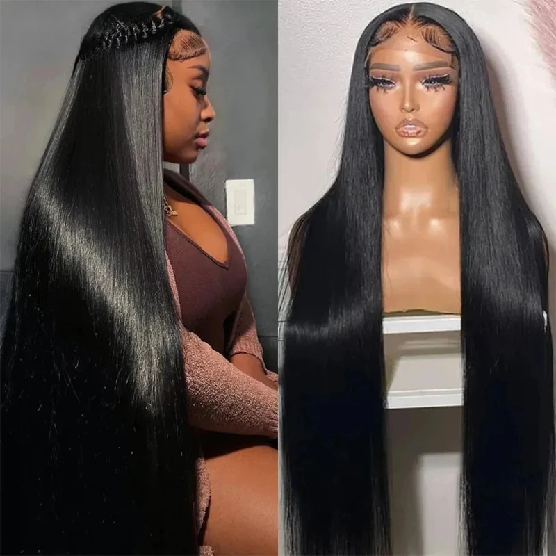 Straight HD Lace Front Human Hair Wigs 13x4 13x6 Transparent Lace Frontal Human Hair Wigs Pre Plucked Lace Wigs For Black Women