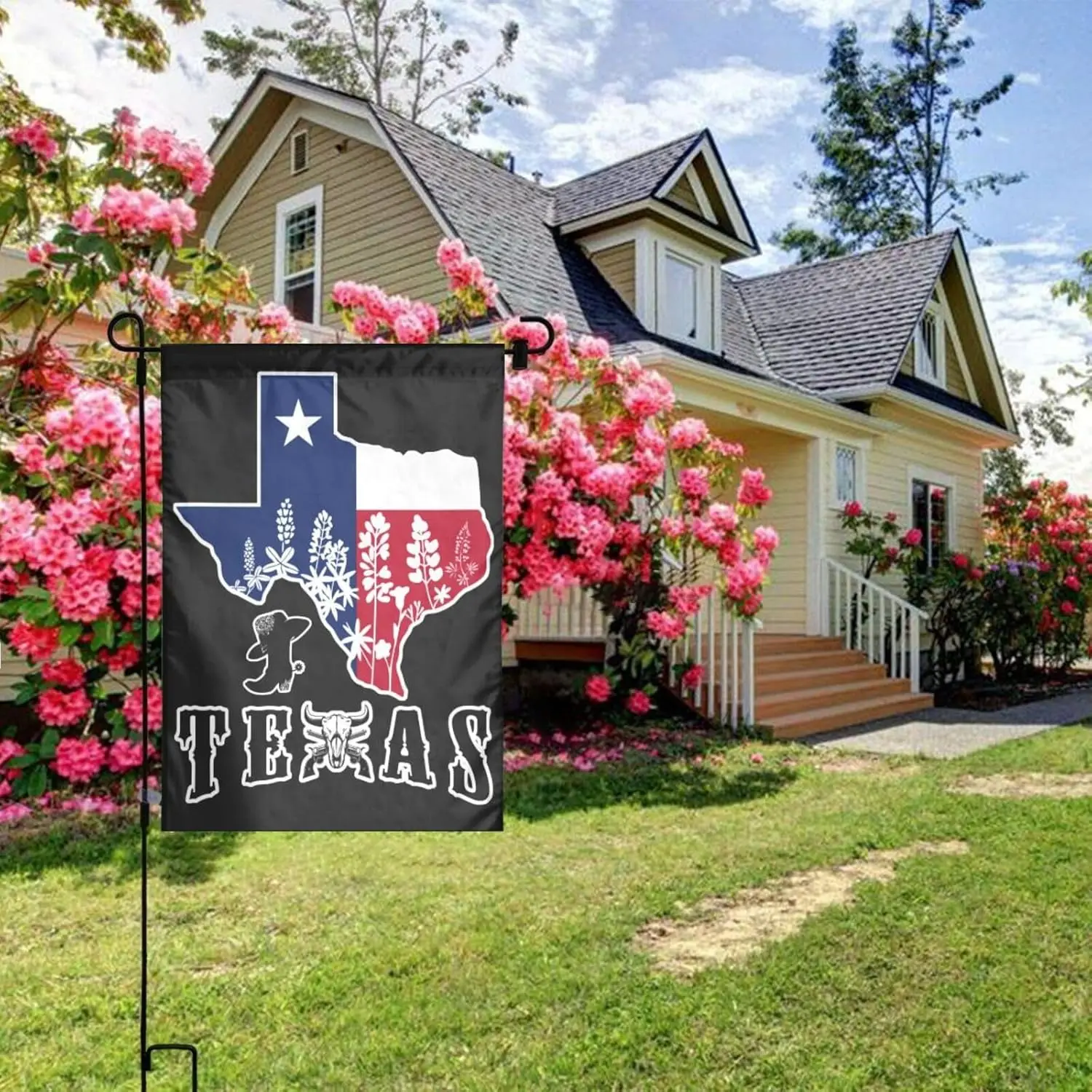 Texas Flag 12 X 18 inch Double Side Vertical Garden Flag Indoor Outdoor Perfect Decoration