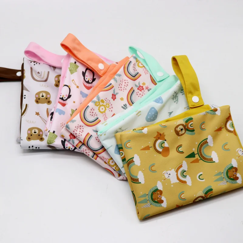 Picture 6: 1Pcs Wet Bag Diaper Bags Waterproof Diaper Bag Wet Dry Bag For Swimming&Gym Portable Mom Bag and Baby Diapers Nappies 30*40cm