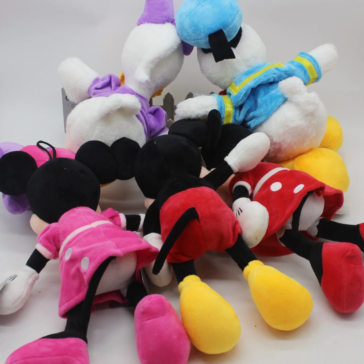 5Piece Full Set Mickey Mouse Minnie Mouse Plush Toy Lovely Stuffed Toys Daisy Donald Duck Plushies High Quality Plush Doll Gifts