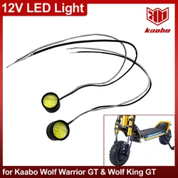 12V LED Light Spotlight Deck Original Accessories for Kaabo Wolf Warrior King  GT PRO 72V 60V Parts Electric Scooter